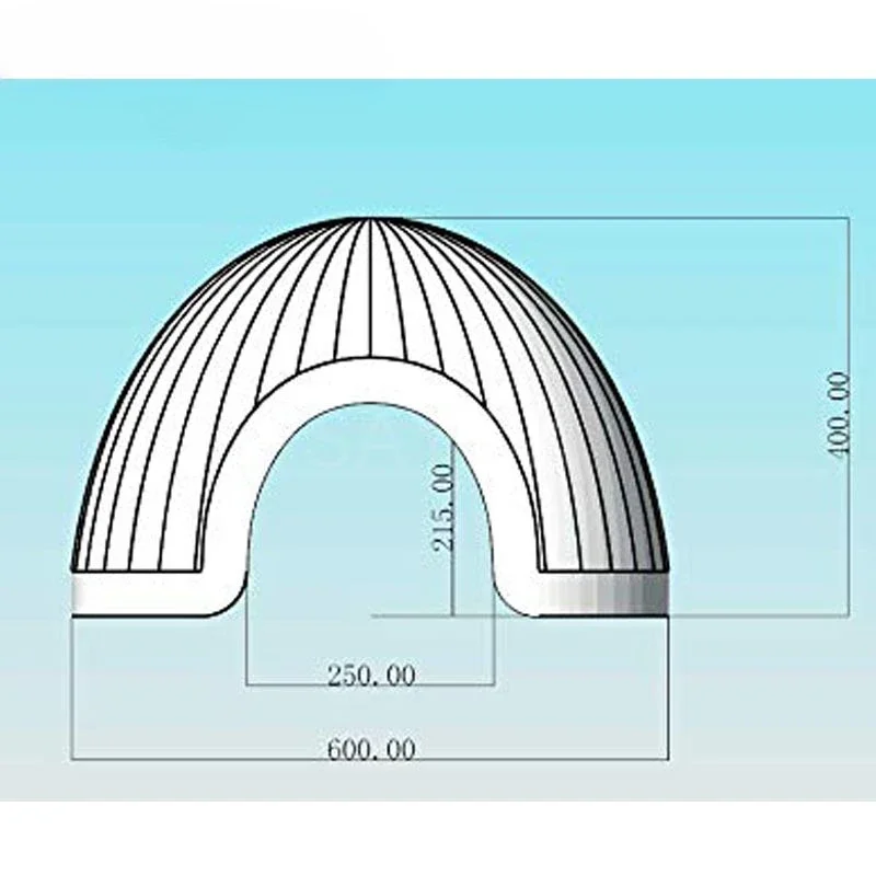 Kommerzielles aufblasbares Festzelt-Kuppelzelt (6 m/20 Fuß Durchmesser), aufblasbares Beleuchtungs-Eventzelt für Hochzeitsausstellungen