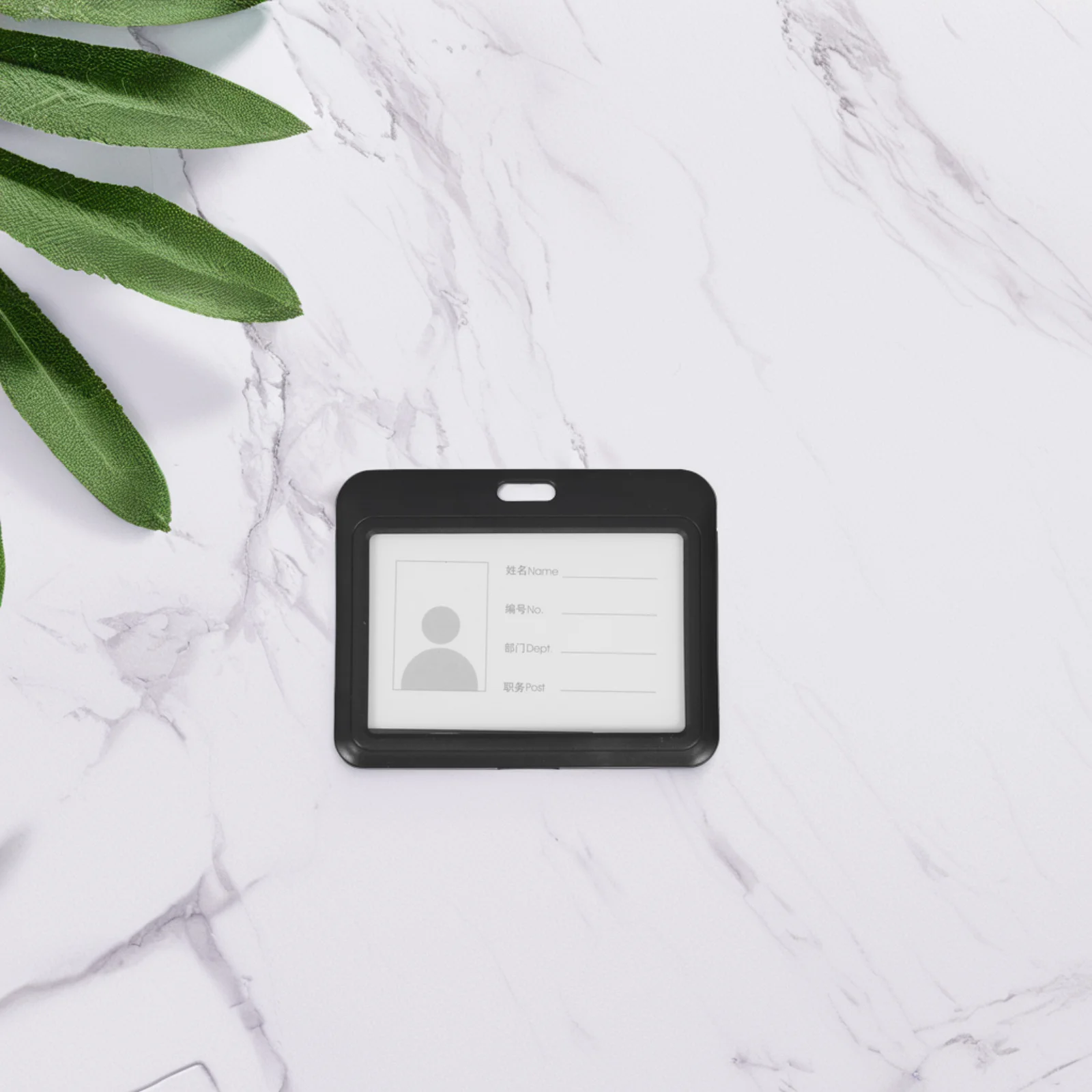 

6Pcs Sliding Plastic Id Card Holder Badge Protector Clear Display Waterproof for Office Staff Students Plastic Id Card Holder