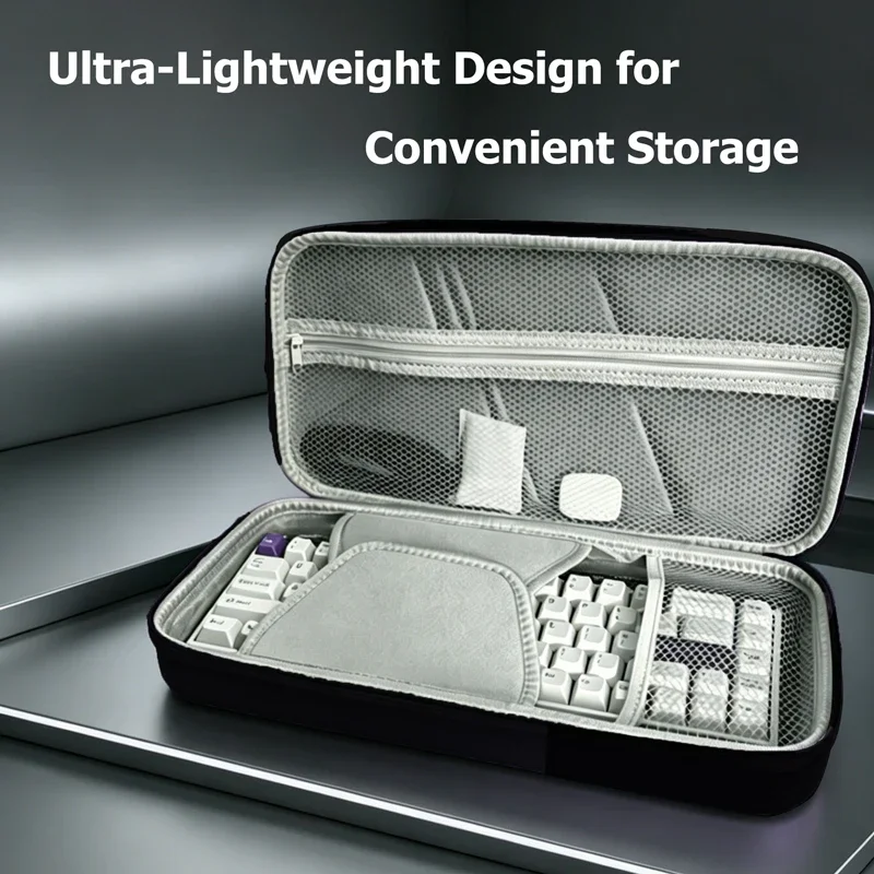 Hard Shell Travel Keyboard Bag 68% Layouts | Durable Protection For Mechanical Keyboards, Compatible With Multiple Brands