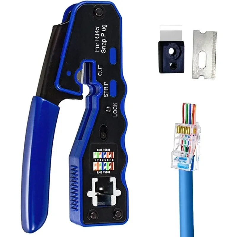 Household Ethernet cable pliers, network crimping test, perforated crystal head production, manual pliers