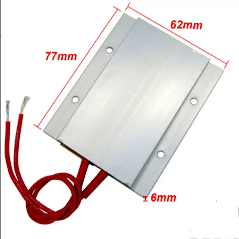 60/80/100/120/150 Degrees 220V Constant Temperature Ceramic Aluminum Heater PTC Heating Plate Element Shell thermistor 77*62mm