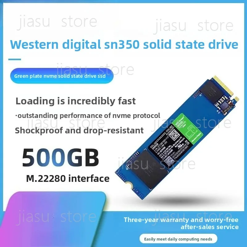 

WD SN350 500GB NVMe M.2 SSD TLC Internal Solid State Drive for Desktop Laptop