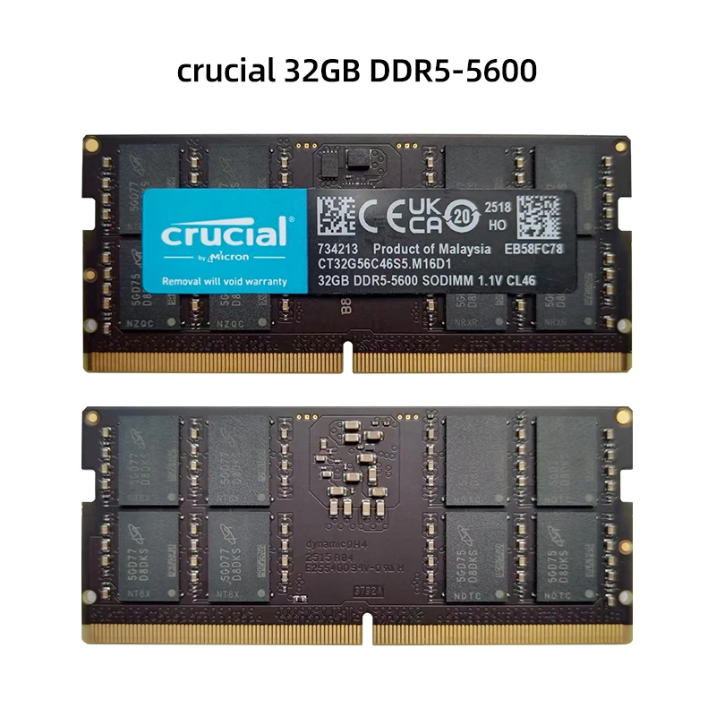 ملحقات الكمبيوتر المصغرة: ذاكرة DDR3، DDR4، DDR5، 8 جيجابايت، 16 جيجابايت، 32 جيجابايت