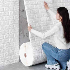 3D kendinden yapışkanlı PVC Duvar Kağıdı, Yatak Odası ve oturma Odası Dekoru, Arka Plan Duvarı, Banyo, 70 cm x 1 m, 2 m, 3 m, 5 m, 10 m net bir duvar için 8 önemli satış rolü-no. 3