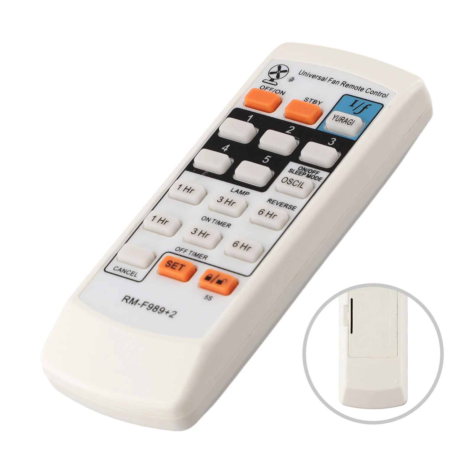

For Damaged Remote Controls Remote Control FAN-989V Electric Fan Remote ABS Material Basic Remote Control Functions