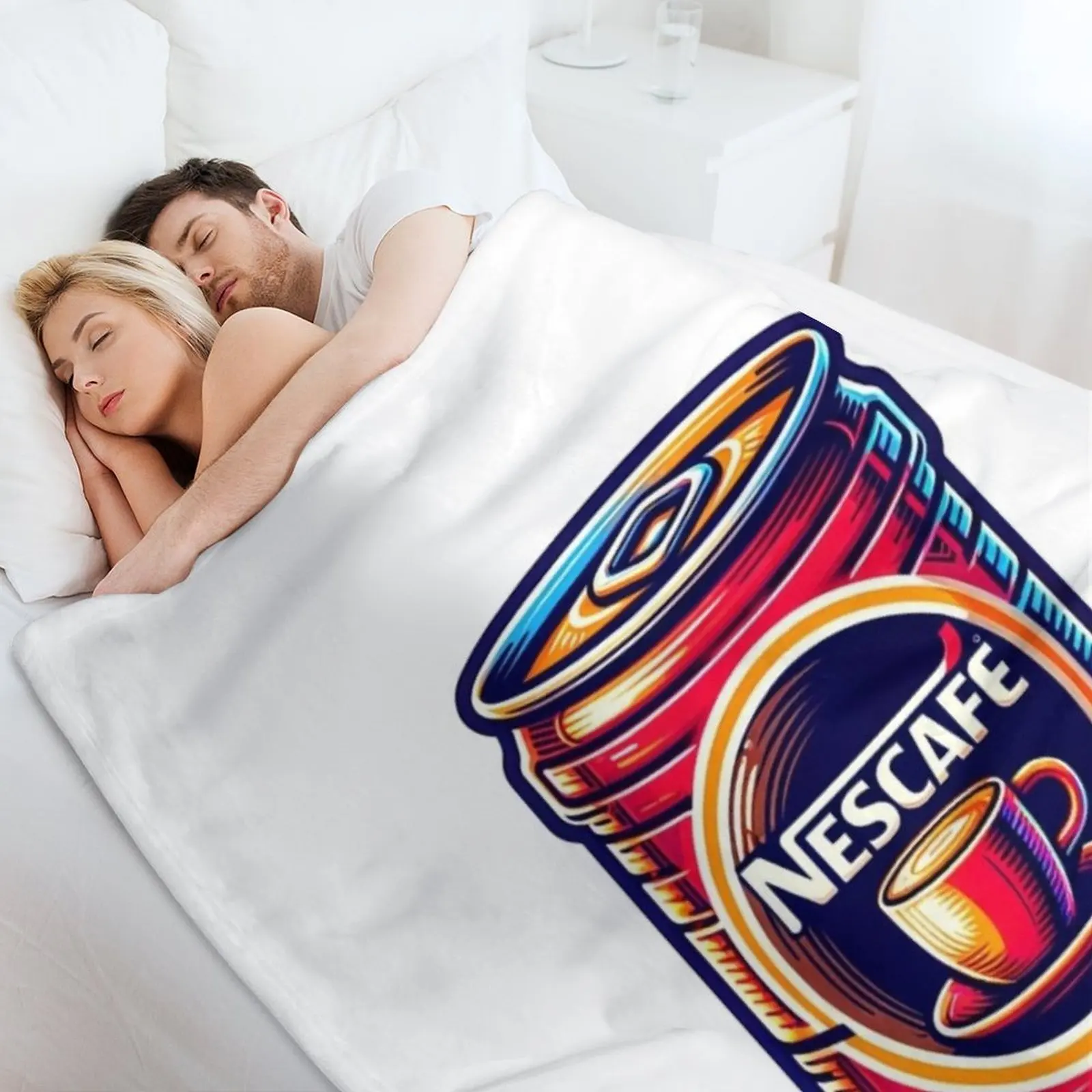 nescafe Throw Blanket Wrinkle Resistant Lightweight Blanket view 4