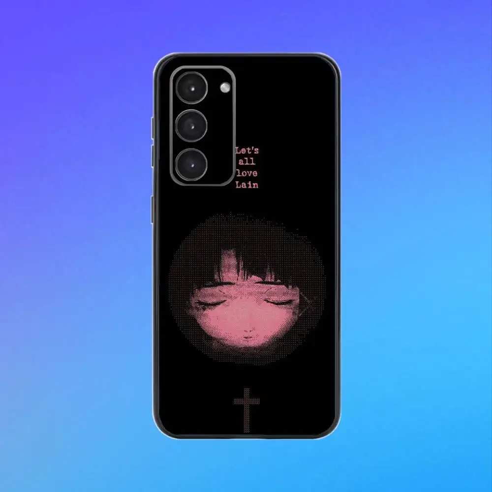 Черный мягкий чехол для телефона S-Serial Experiments L-Lain для Samsung Galaxy A73, A72, A71, A53, A52