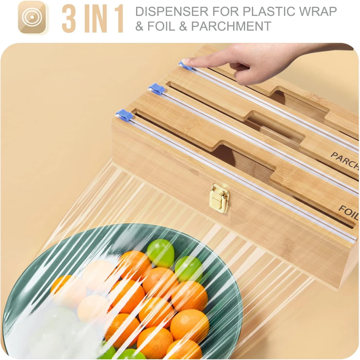 Enhancing Natural Beauty Versatile and Durable Eco-friendly Kitchen Organizer Dispenser Ideal Storage Solution Perfect Upgrade B