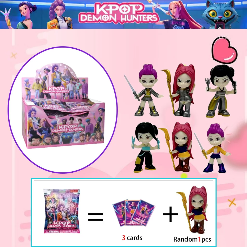9CM 2025 Kpop Demon Hunters Anime Figure Toys Cute PVC Blind box Action Figure Model Dolls Kids Birthday Decoration Toy Gifts