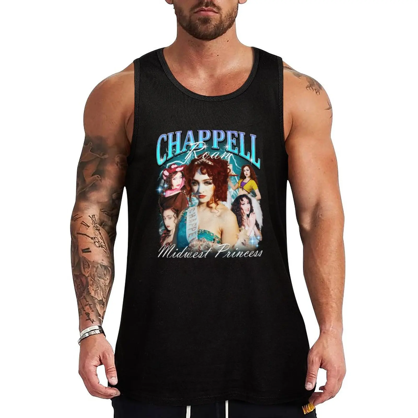 Chappell Roan – Midwest Princess Tank Top anime t-shirts quick-drying t-shirt gym accessories man