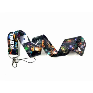 Roblox-Cordão de Desenhos Animados para Celular, Jogo Periférico, Animação, Longo, Cartão Peito, Câmera, Reunião de Exposição 10 principais vendas acessorio roblox - №8