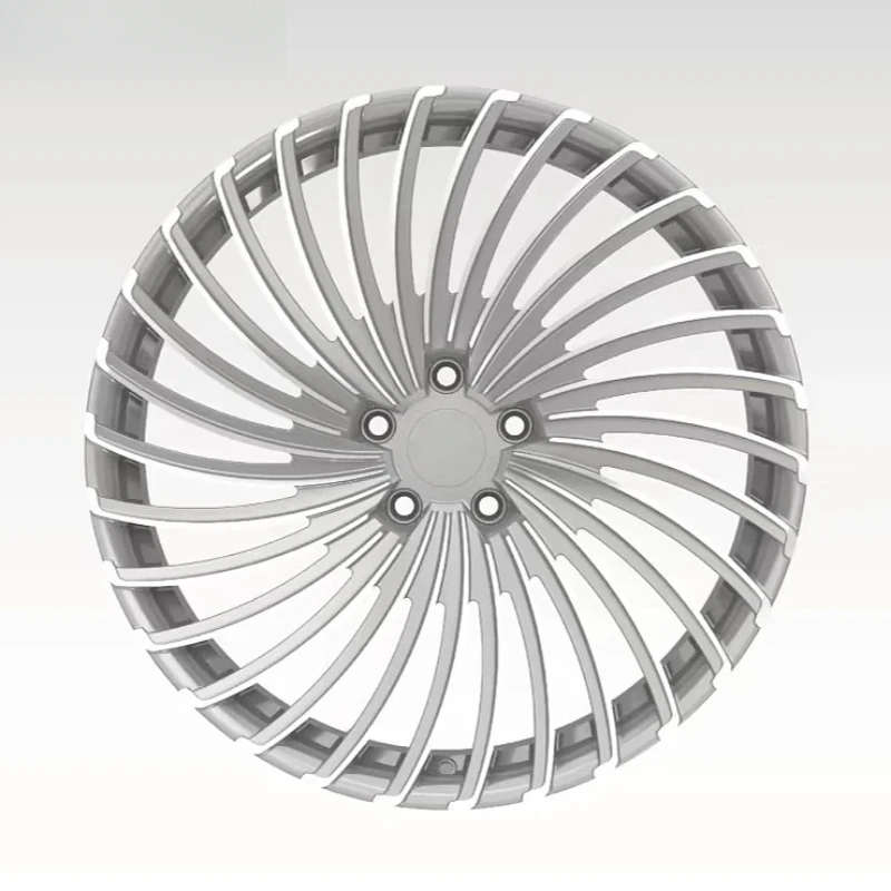 Shine Silver Multi Spoke Custom Forged Wheel Rims 18 To 26 Inch PCD 5x112 5x114.3 5x120 5x130 Luxury Vehicle Styling Parts