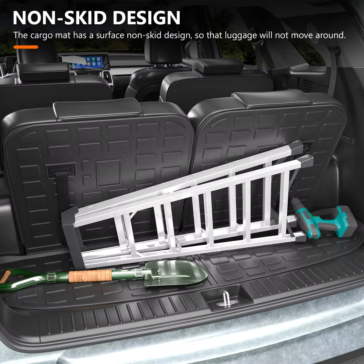 Full Coverage TPE Floor Mats for RHD Kia Sorento 2021-2025 SUV Waterproof Custom Fit Set