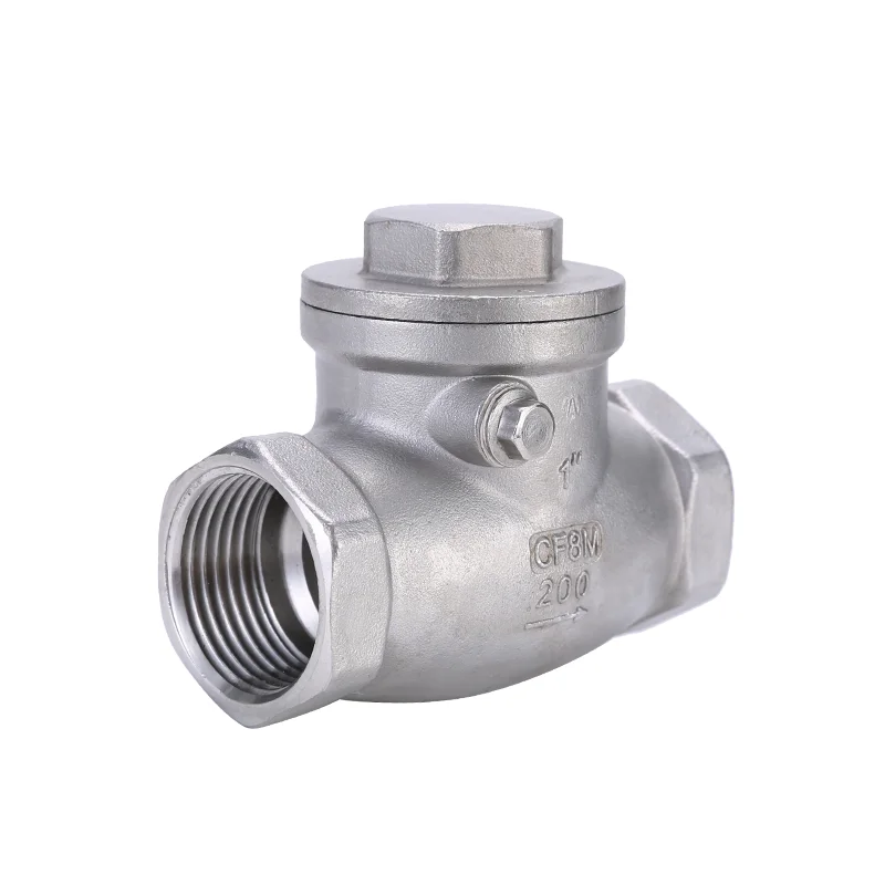 H14W Horizontal check valve stainless steel cf8 female threaded swing check valve