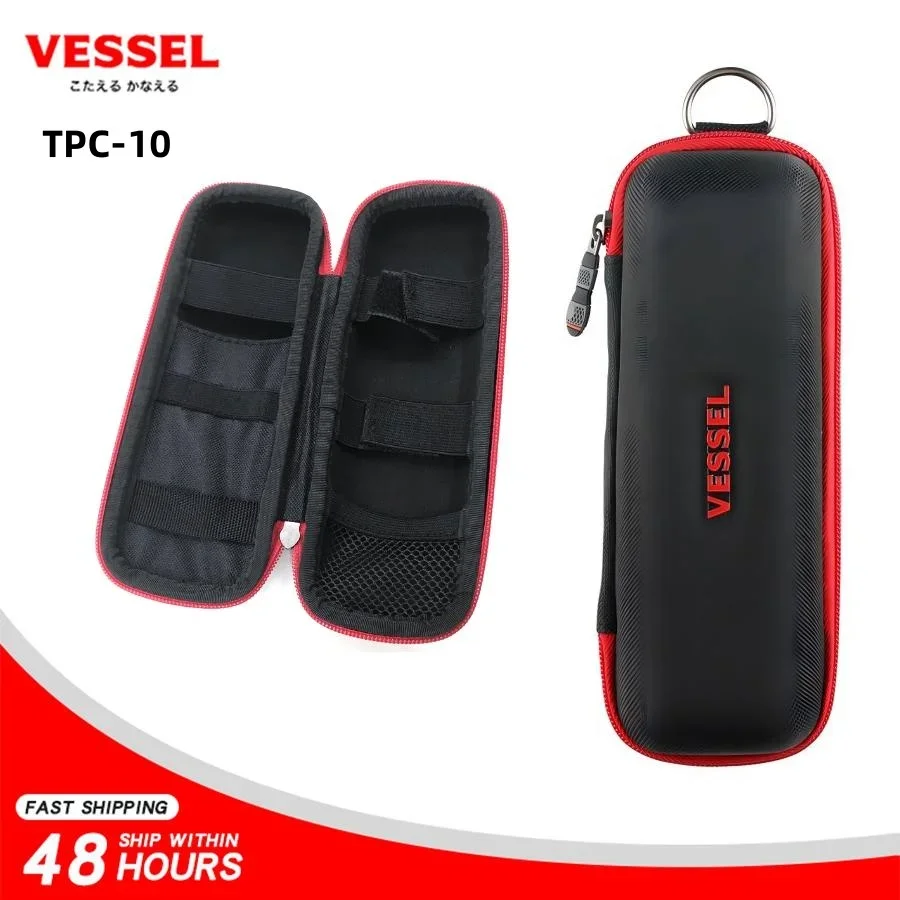 VESSEL TPC-10 Screwdriver Organizer, Ideal for Electric Handle, Multi-functional Small Toolkit Waistpack