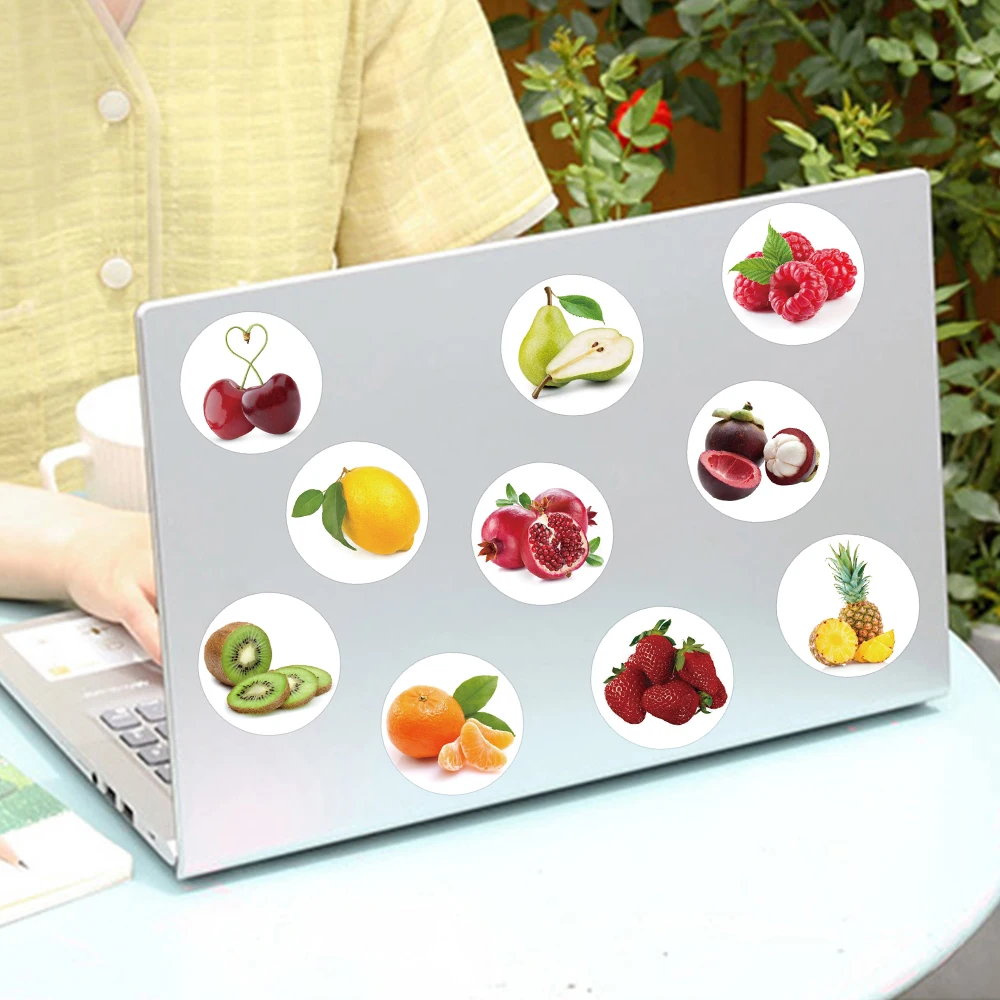 500pcs Fresh Fruit Roll Stickers Decals For Laptop Scrapbook Suitcase Skateboard Guitar DIY Aesthetic Stickers Creative Gifts - Image 6