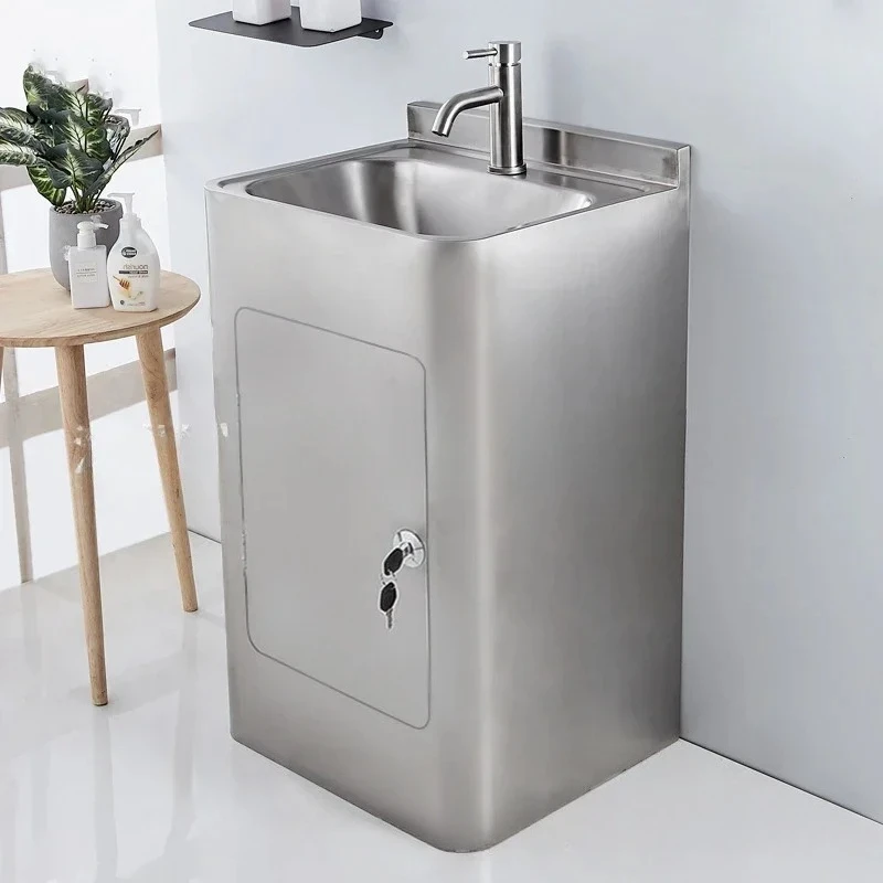 

Outdoor stainless steel washbasin, public bathroom floor-to-ceiling washbasin, hospital, school hand sink