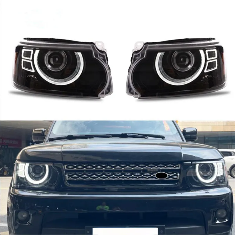 Upgrade To New Defender Style Front Head Lamp For Range Rover Sport L320 2010-2012 LED Headlight Facelift Lights