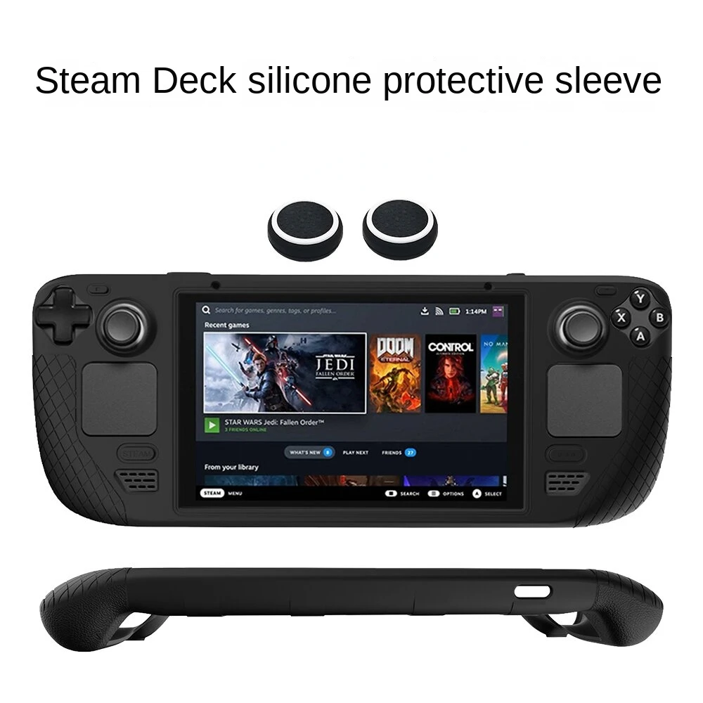 HEYSTOP Protective Case for Steam Deck Game Console Silicone Steam Host All-inclusive and Anti-fall Silicone Protective Case