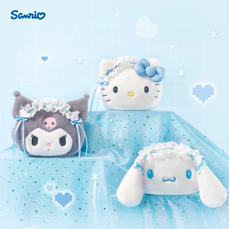 Sanrio Cinnamoroll Blue Fantasy Aqua Angel Collection Hellokitty Kuromi Crossbody Bag Birthday Gift Princess Travel Bag