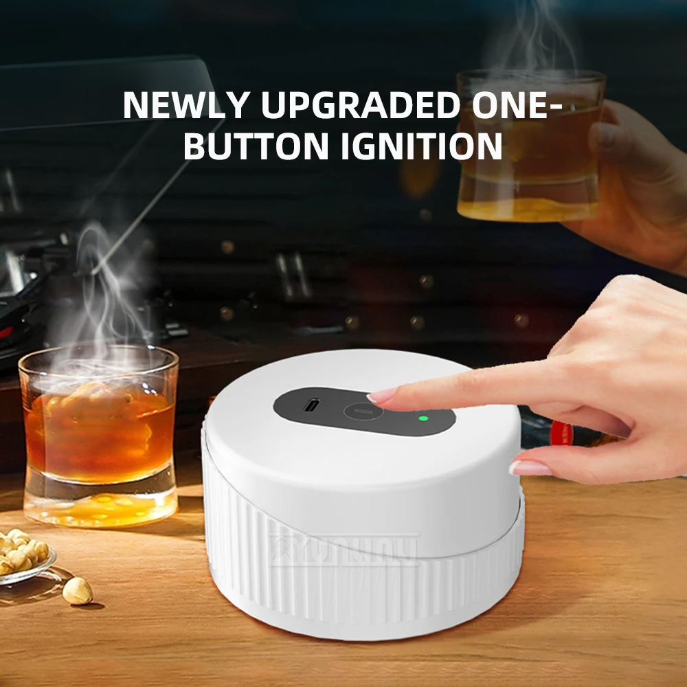 Multifunctional Whiskey Smoker KitElectric Cocktail Smoker with Multiple Fragrant Wood Wine Set