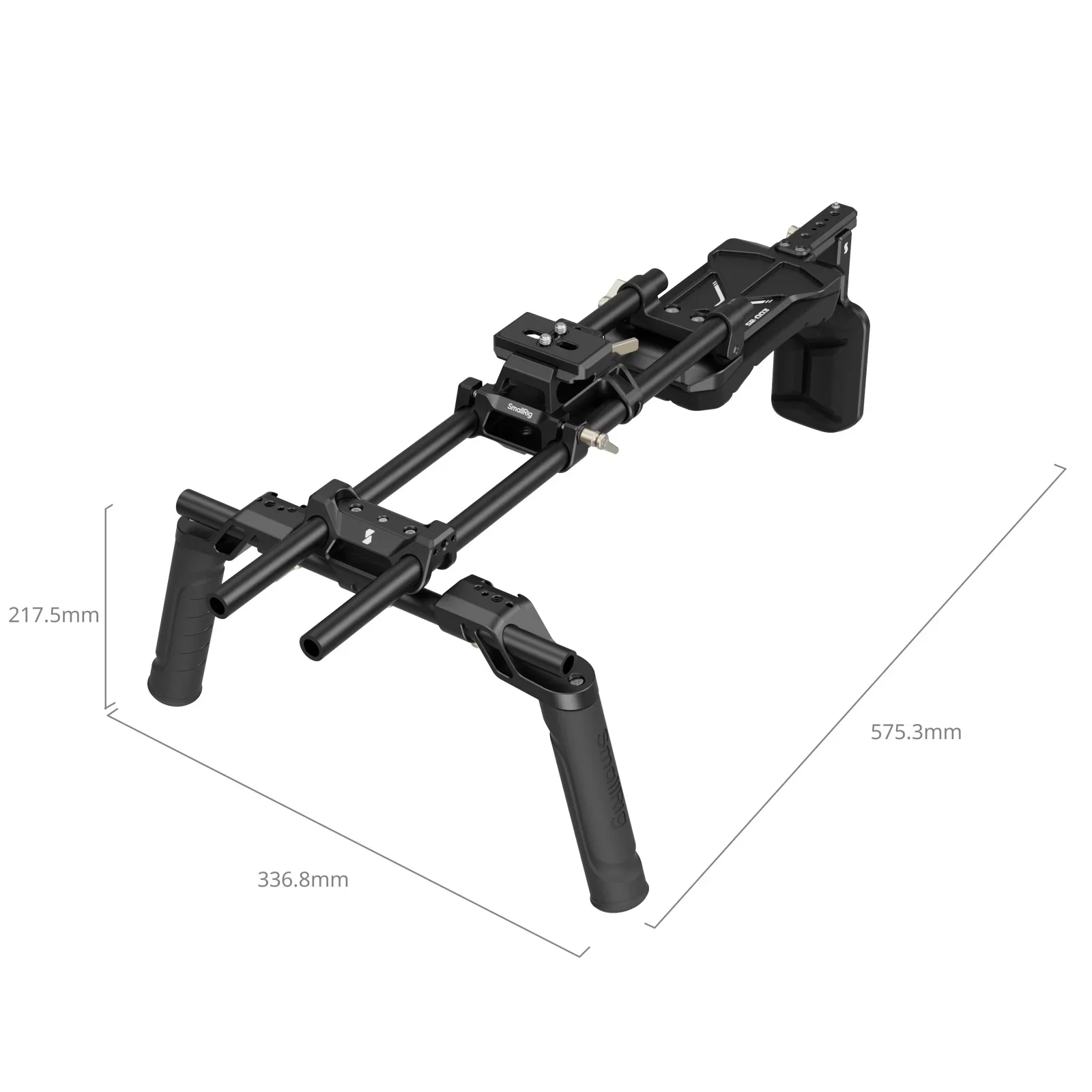 Smallrig Kit Rig bahu, versi klasik dapat disesuaikan desain multi-posisi dengan beberapa lubang berulir untuk Sony/Canon/Panasonic