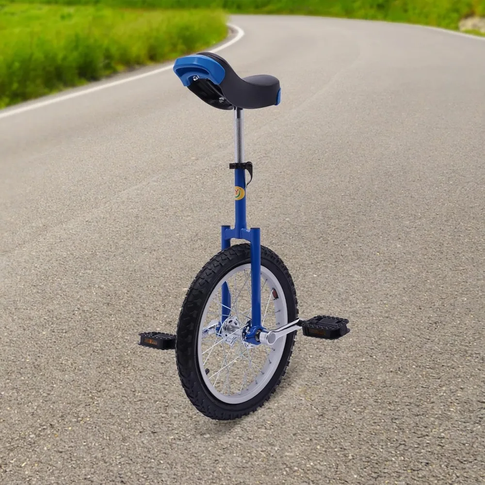 24 Inch Wheel Outdoor Unicycle 26''-33'' Adjustable Seat Exercise Bicycle Fit Adults Kids Outdoor Sports Fitness Exercise