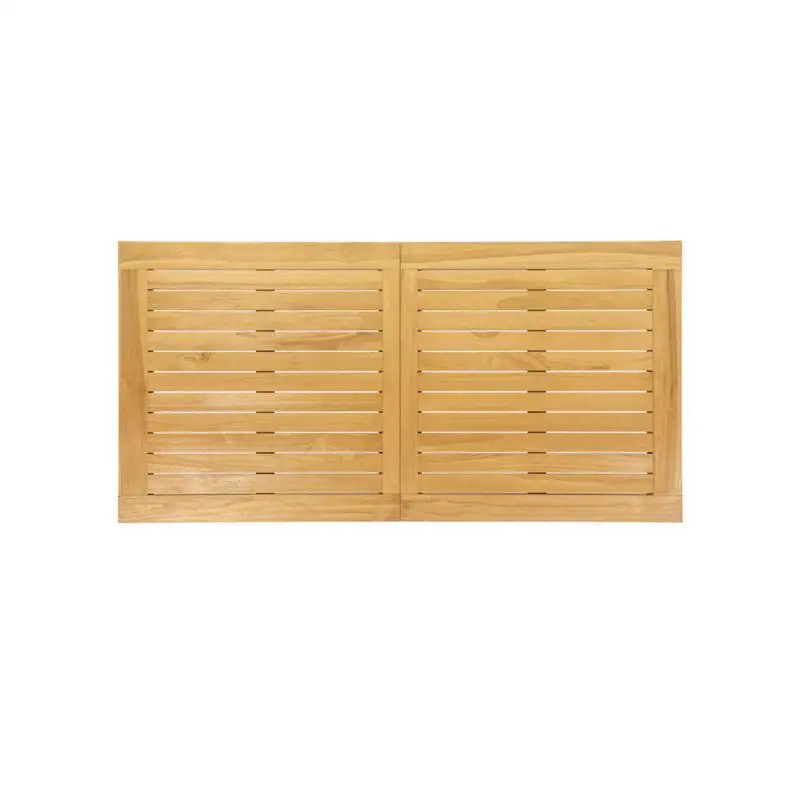 سطح طاولة مستطيل من خشب الساج مقاس 55 بوصة × 27.5 بوصة - تصميم متين وأنيق للاستخدام المنزلي أو المكتبي