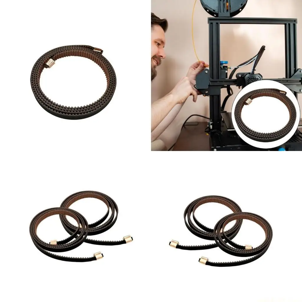 

XY Axles Belt Set For Ender 3 Timing Belt From High Strength Leather for Precise and Reliabled 3D Printing