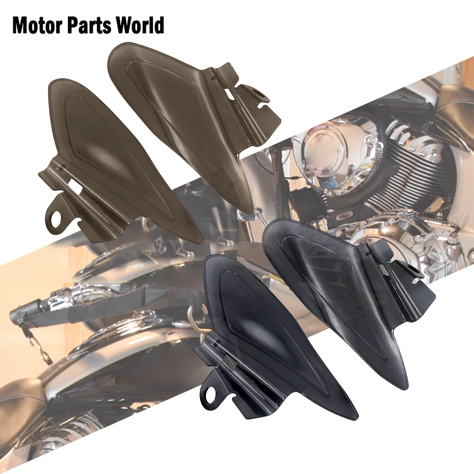 

Motorcycle Air Heat Deflector Reflective Saddle Heat Shields For Indian Vintage Chief Chieftain Roadmaster Dark Horse 2014-Later