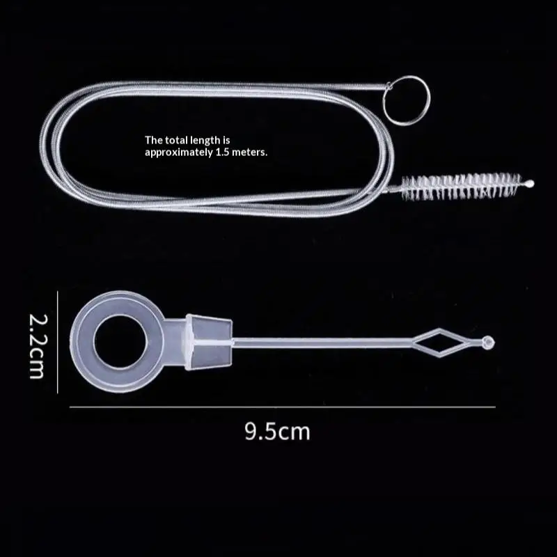 4/5 Set Refrigerator Drain Hole Clog Remover Long Lasting Fridge Dredge Cleaning Kit for Household Kitchen Care