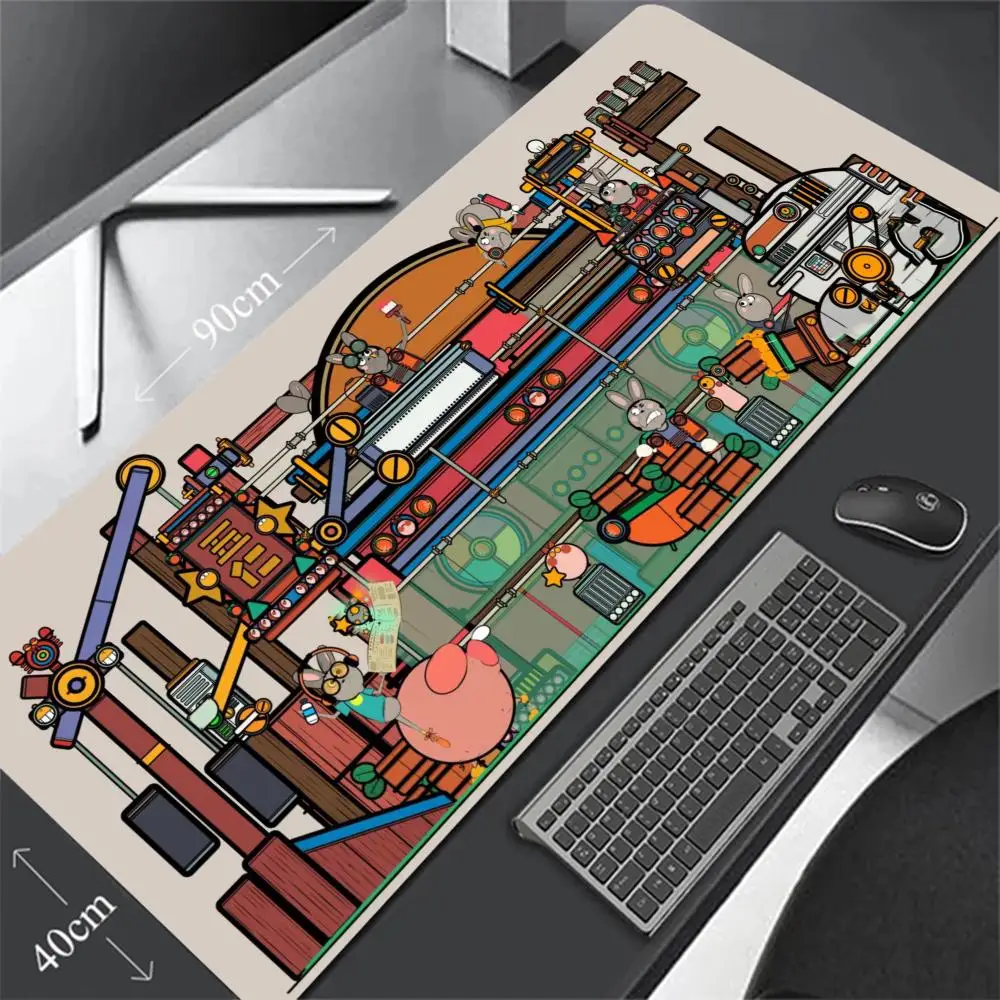 

Большой коврик для мыши, офисный коврик, резиновый противоскользящий коврик для мыши, настольный коврик, аксессуары для ПК, настольные аксессуары, универсальные для всех сценарий