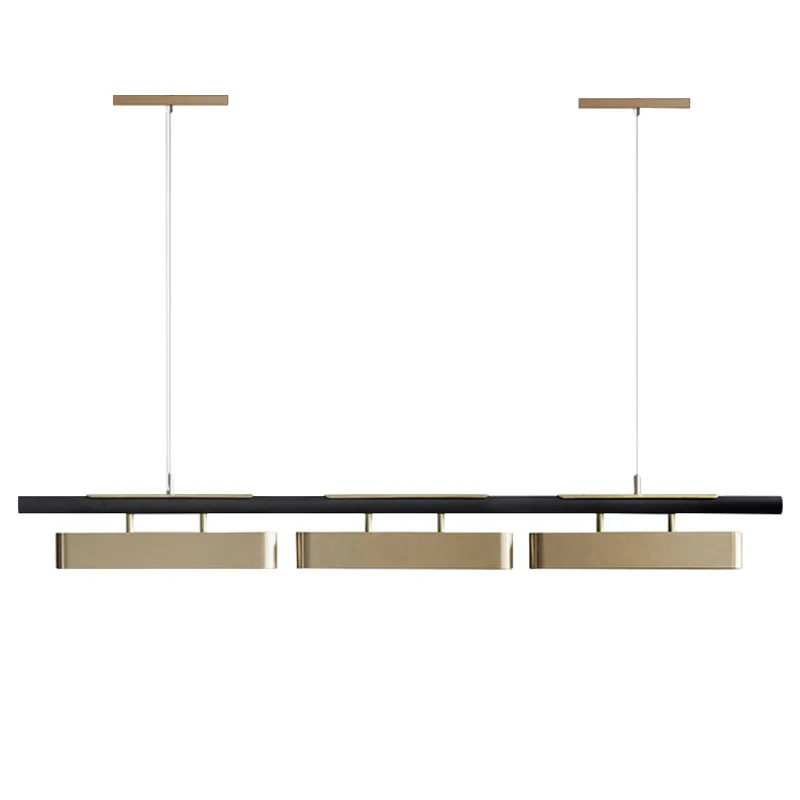 Modern Minimalist Strip LED Chandeliers Long Living Dining Room Coffee Desks Kitchen Pendant Lights Home Indoor Lighting Fixture