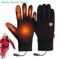 Winter Warm Rechargeable Electric Liner Heated Gloves Outdoor Riding Skiing Motorcycling Gloves Cycling Accessories Hand Warmer