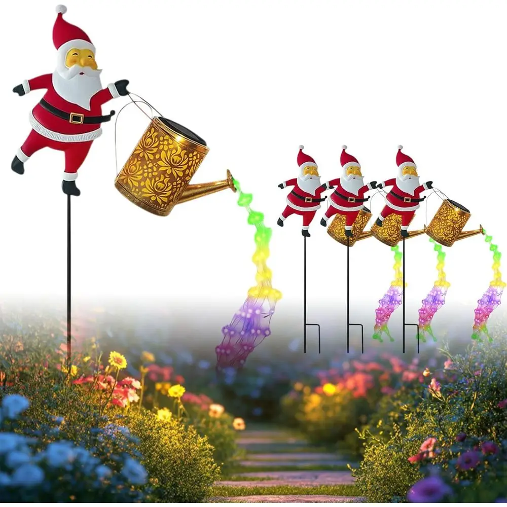 

Garden Lawn Decorative Kettle Lights, Hanging Kettle Lights for Yard Patio Christmas Decor (Colorful, Set of 4)