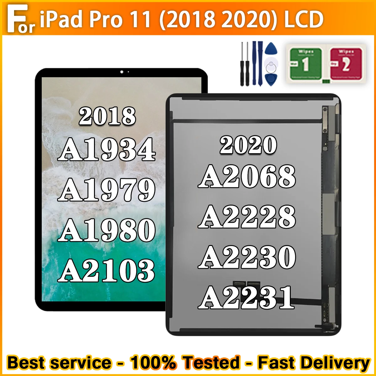 LCD For iPad Pro 11 2018 A1934 A1979 A1980 A2103 LCD 2020 A2228 A2230 A2231 A2068 LCD Display Touch Screen Digitizer Assembly