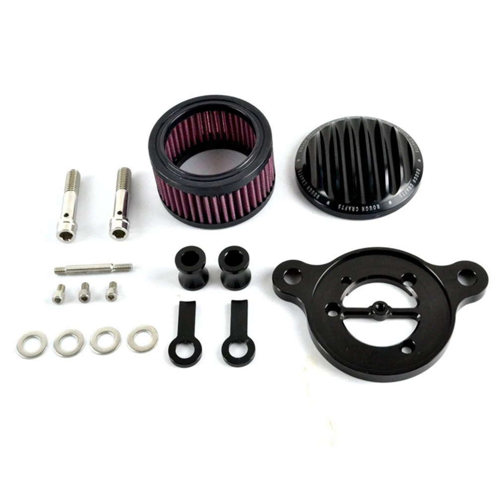 دراجة نارية الهواء منظف المرشّح مدخل نظام الفلتر عدة ل هارلي سبورتستر XL883 XL1200C 48 72 ثمانية وأربعين وسبعين 91-2022 #2