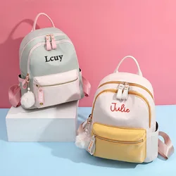 Personalized Name Oxford Cloth Backpack Women's New Fashion Large-capacity Mommy Backpack Embroidered Any Name Student Bag