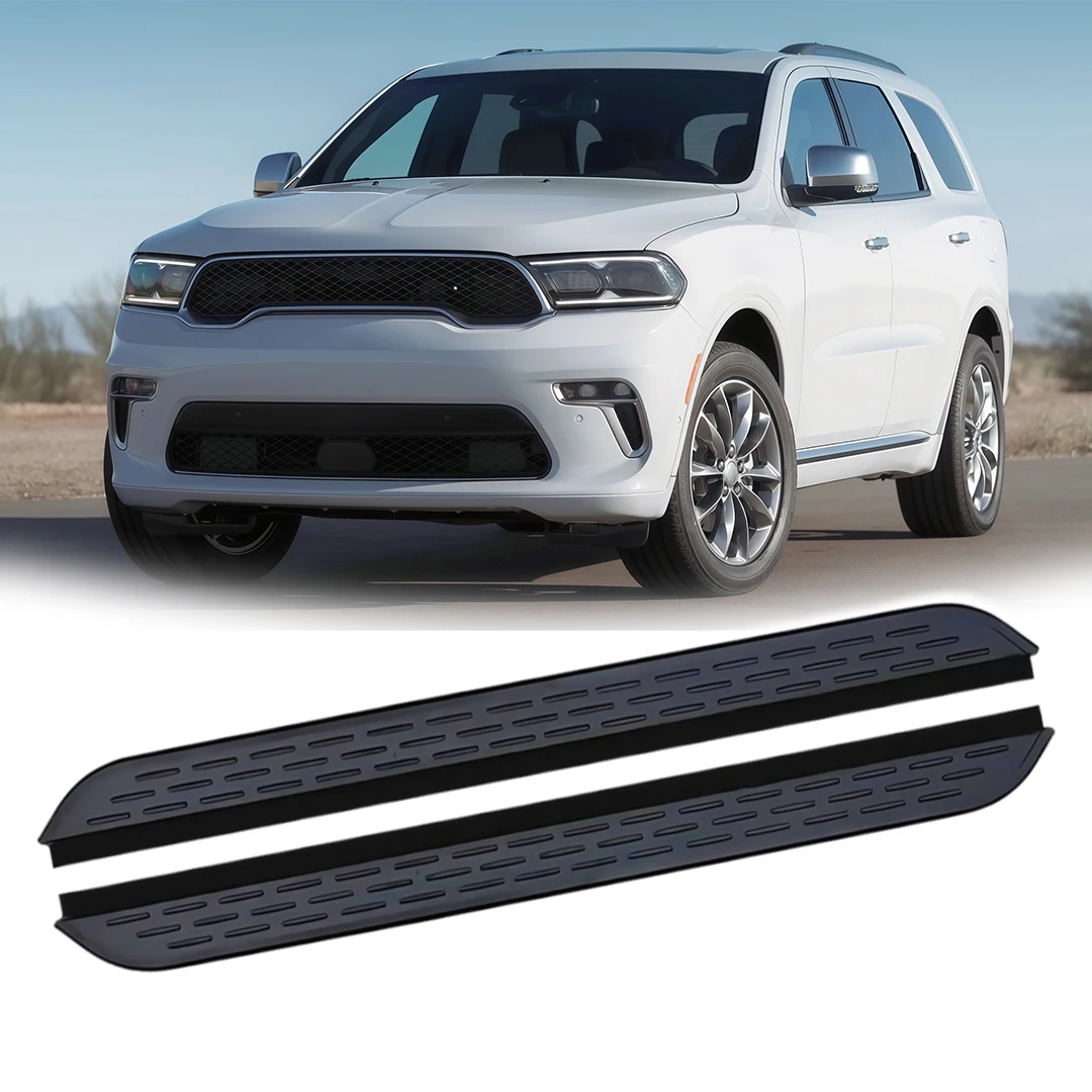 

2Pcs Aluminum Running Boards Side Steps fits for Dodge Durango 2018-2024 2025 2026 Textured Anti-Slip Surface 400lbs Capacity