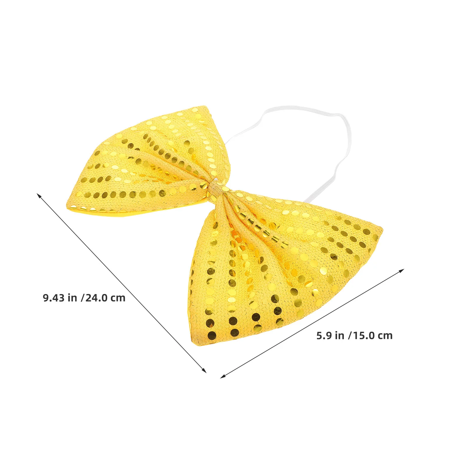 2 قطعة ربطات القوس فيونكة من الترتر اللامع المتضخم برقبة لامعة للرجال والنساء حفلة تنكرية كرنفال ديكور زي إكسسوار احتفالي #6