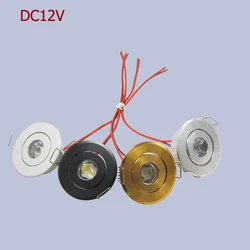 Mini Spotlight 1w Recessed Spot Leds Lights 12V Ceiling Downlight Stair Cabinet Spots Lamp