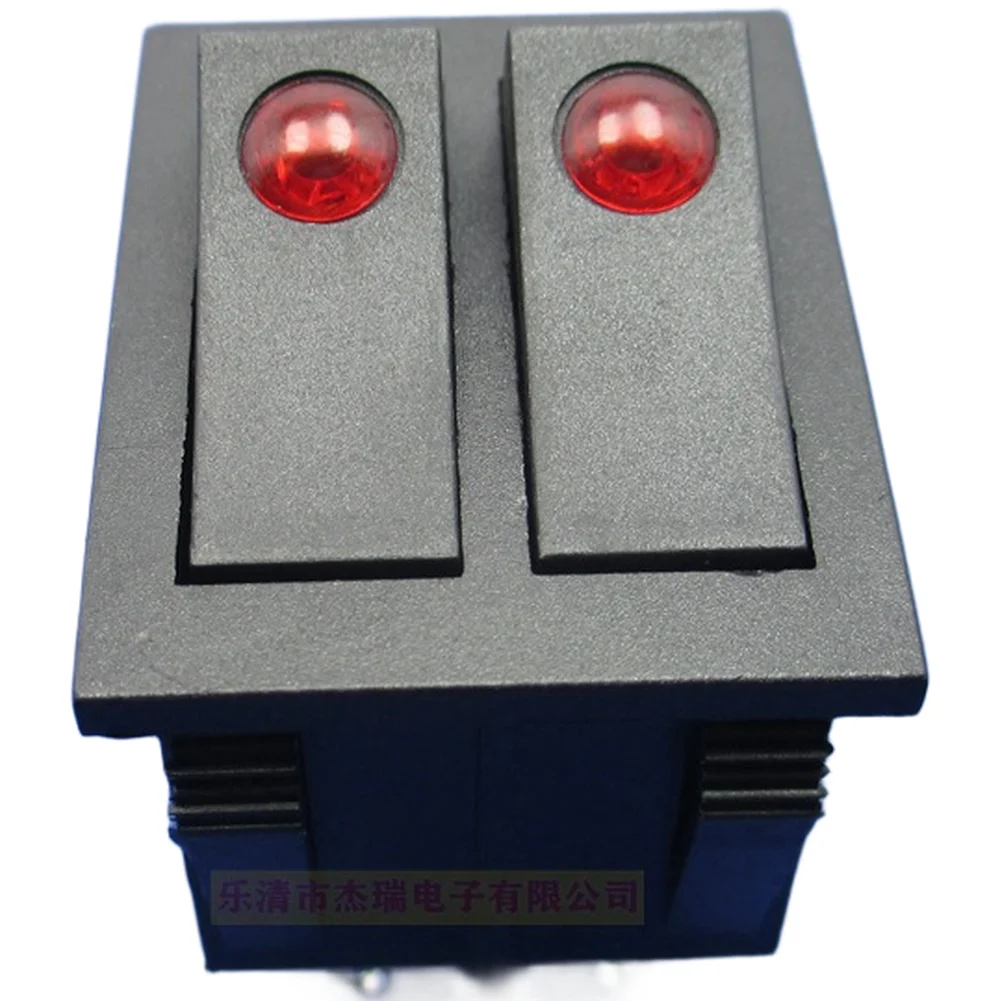 For Marine Applications 6 Pin Rocker Switch For Low-light Conditions Switch Silver Contacts Polyamide Material