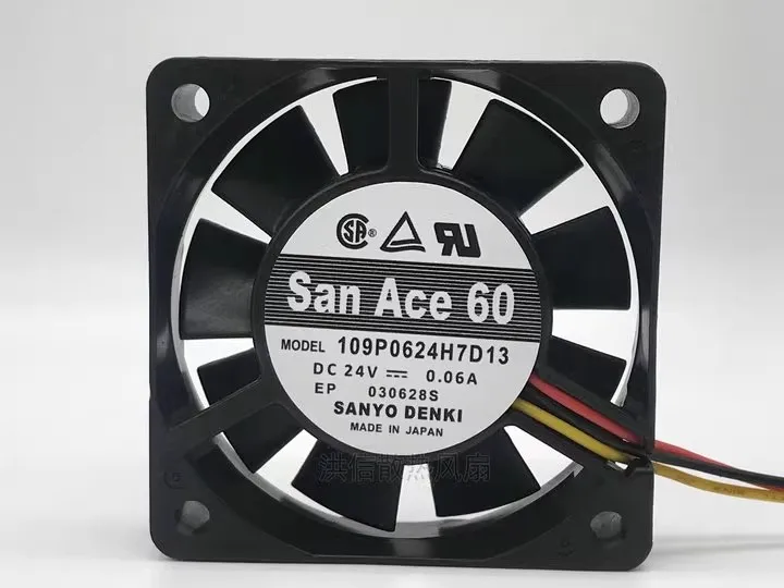 

Free shipping original 6015 109P0624H7D13 DC24V 0.06A 6CM inverter fan