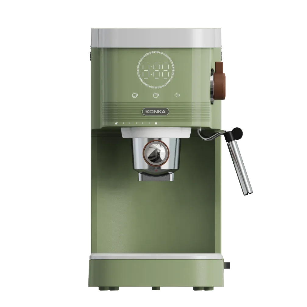 Konka 220V Green Cafetera Semi-Automatic Capsule Coffee Powder Espresso Coffee Machine 20 Bar