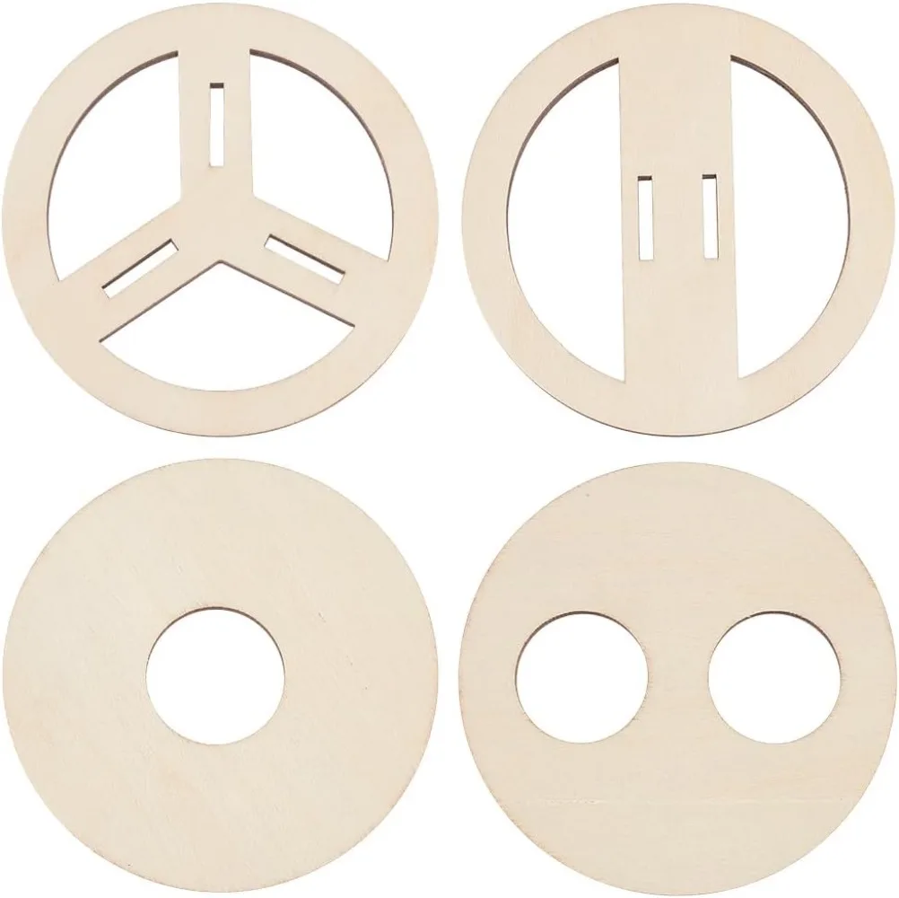 

8 шт., 4 стиля, деревянный фитиль, центрирующий инструмент, 2,95 дюйма, держатель фитиля с гравировкой и рисунком, стабилизатор фитиля для свечи, комплект для изготовления свечей