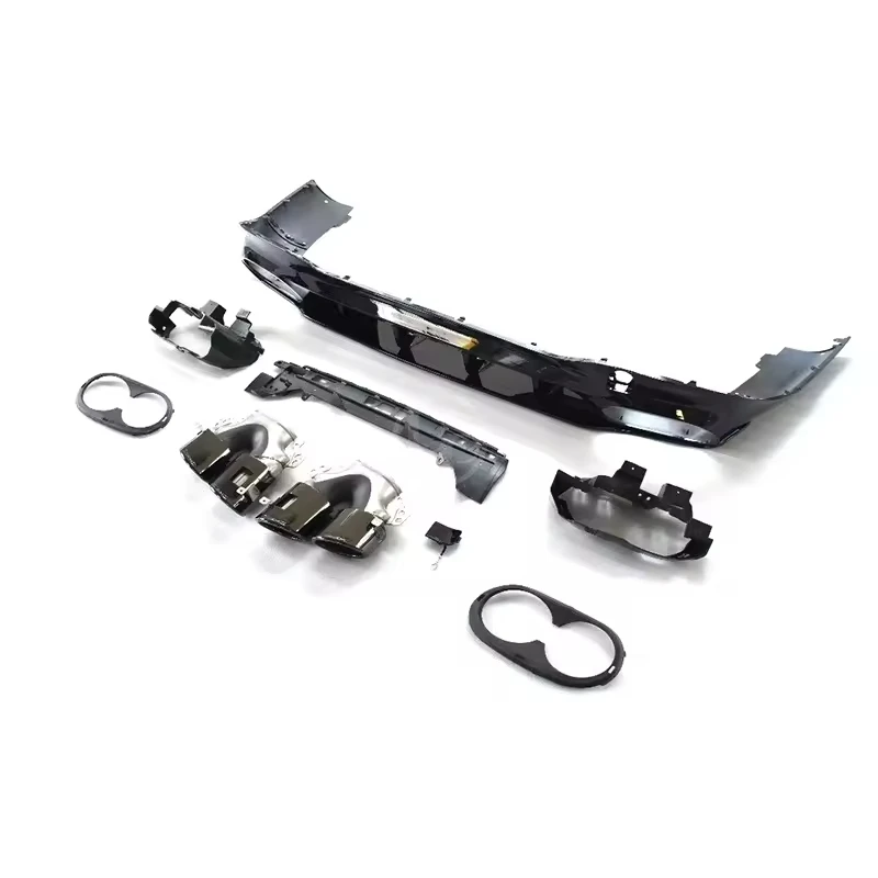 

Задний диффузор CLA45 с насадками на выхлоп для Mercedes-Benz CLA-Class W118 Sport, тюнинг под CLA45 2020, аксессуары для заднего бампера