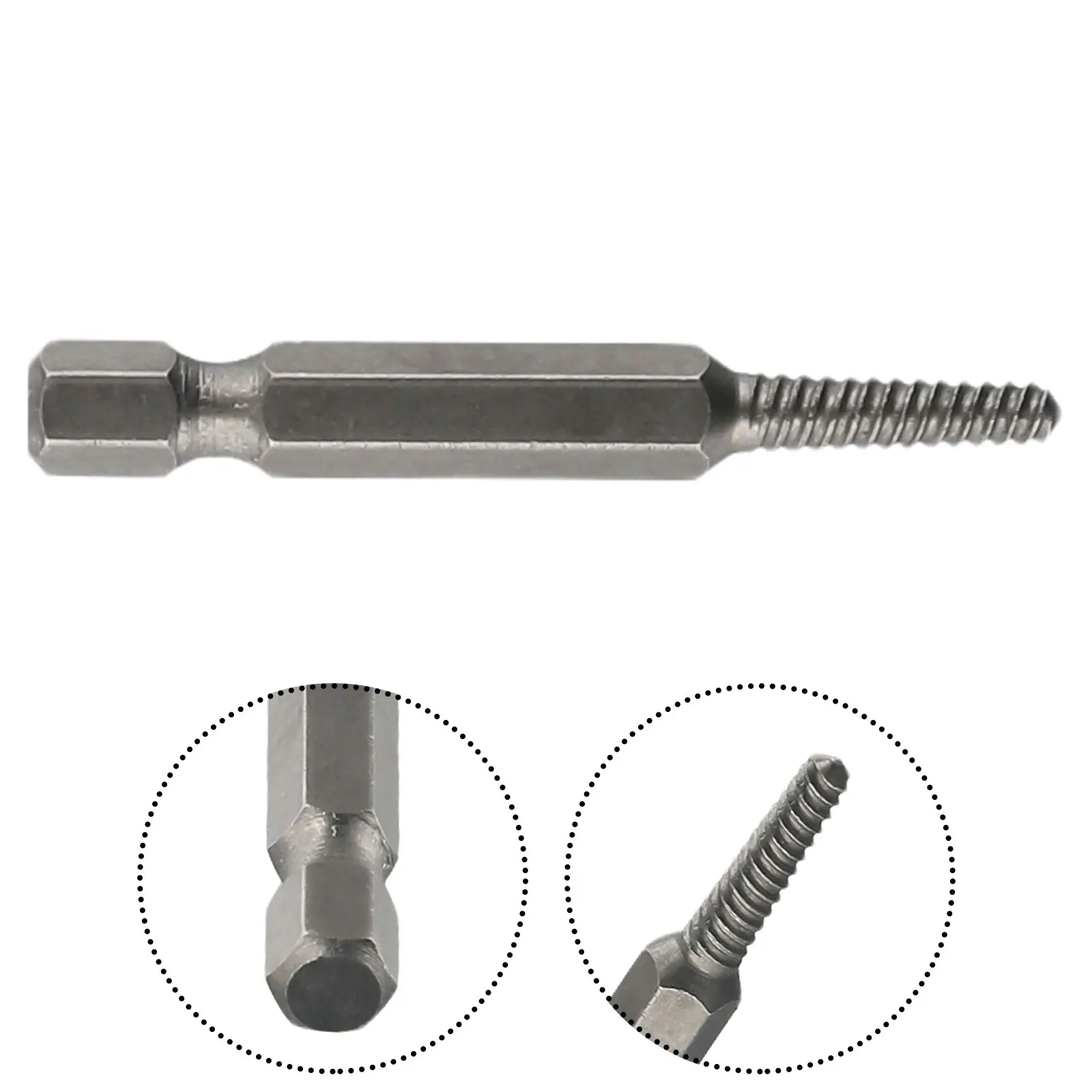 Efficient Attachment Convenient Fittings Damaged Bolts Screw Extractors Drill Bits Convenient Silver 1#/2#/3#/4#/5#