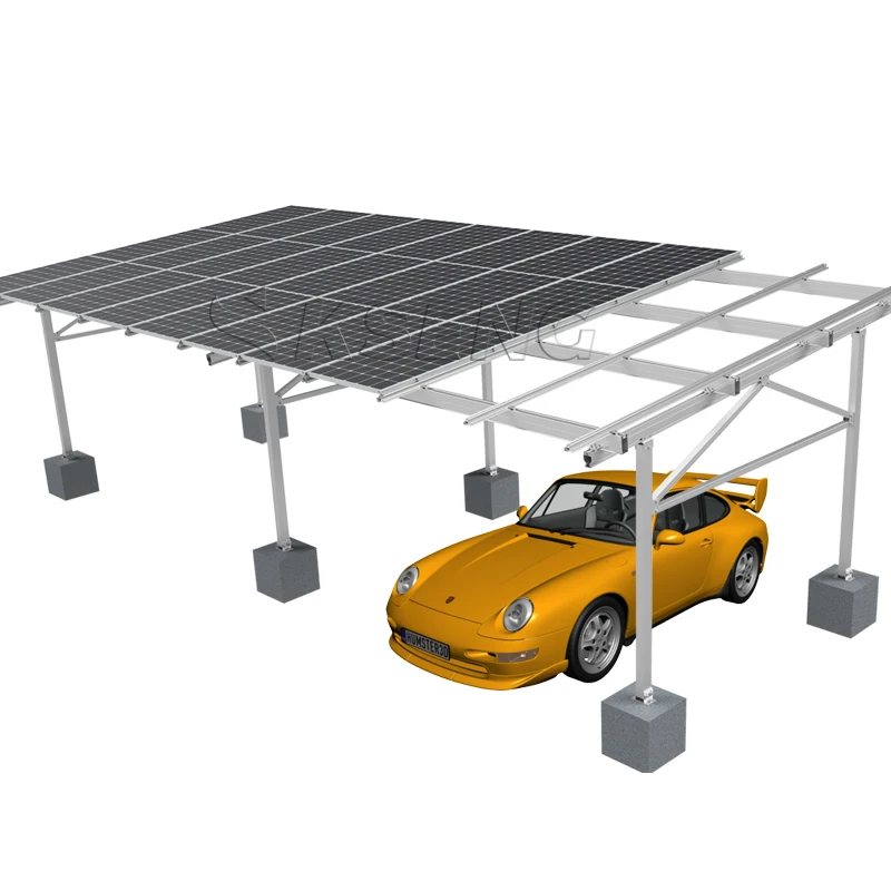 Solar Carport Aluminium Struktur Pemasangan Panel Surya Carport Solar Mount System Mounting Bracket Carparking