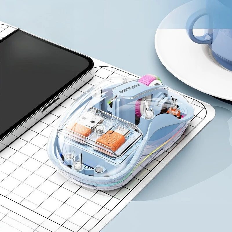 Mouse sem fio bluetooth triplo modo com boneca de gato magnético kawaii mouse recarregável design ergonômico mouse silencioso melhor presente