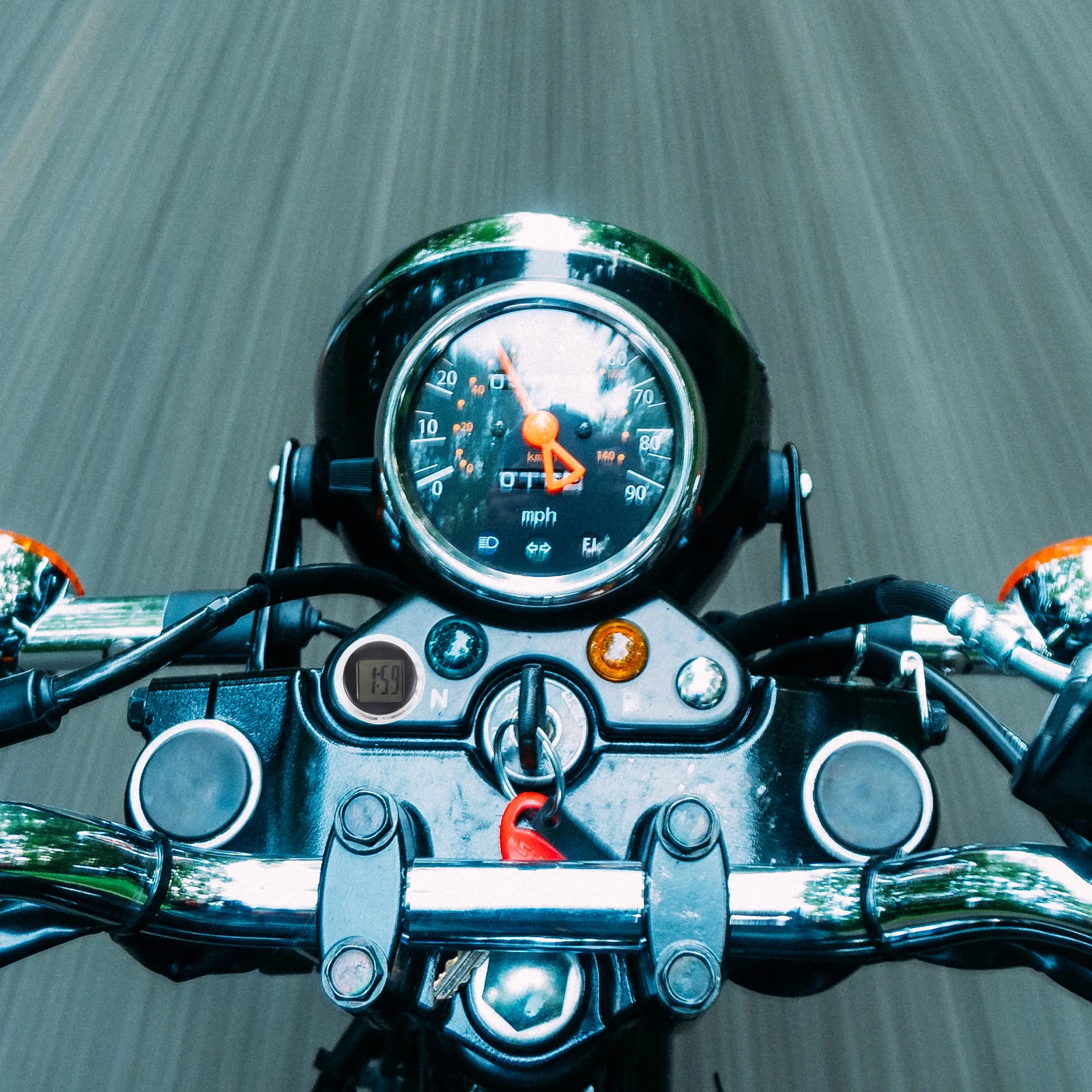 

3Pcs Electronic Clock Accessories Small Exquisite Mini Clock for Motorcycle Car Stick on Digital Auto Timepiece